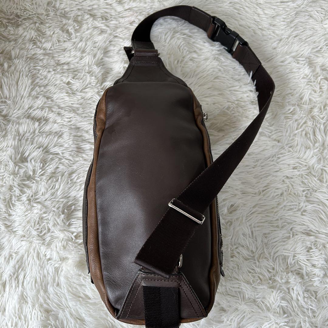 ⭐︎人気⭐︎COACH レザーボディバッグ ブラウン 斜め掛け