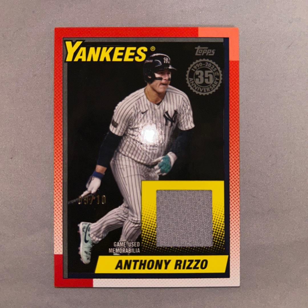 【引退表明】Anthony Rizzo relic card 【シリアル入り】