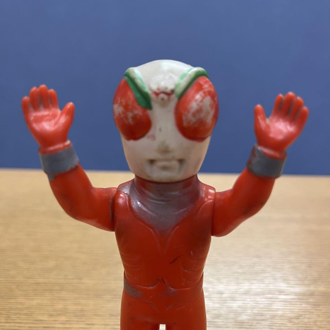当時物 昭和レトロ ファイヤーマン ソフビ 無版権 パチ パチソフビ
