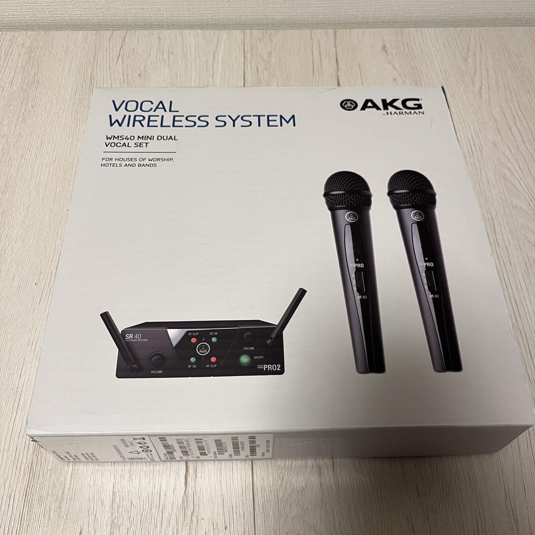 1回のみ使用 AKG WMS40 PRO MINI2 VOCAL DUAL
