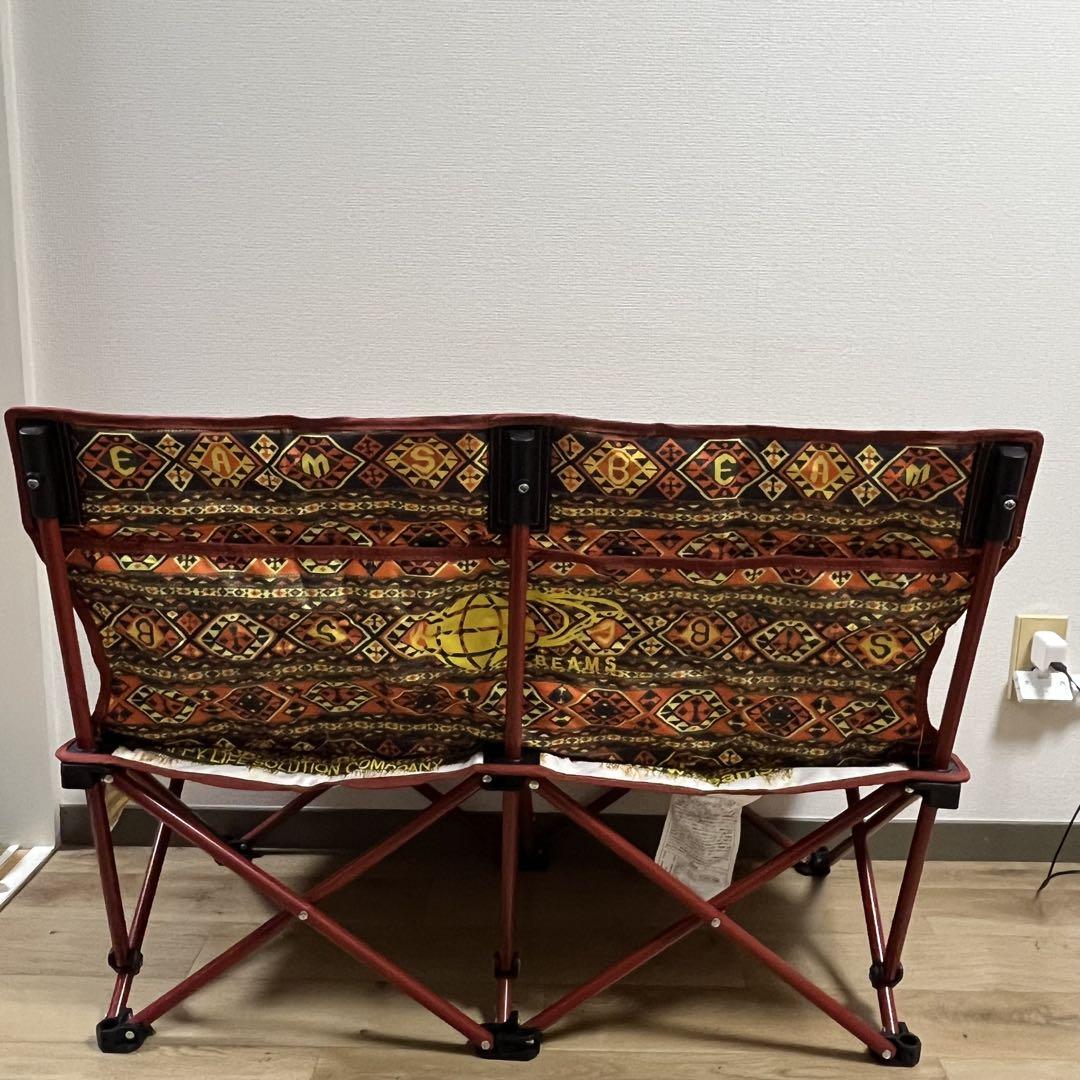 美品 Coleman×BEAMS DOUBLE CHAIR ビームス コールマン
