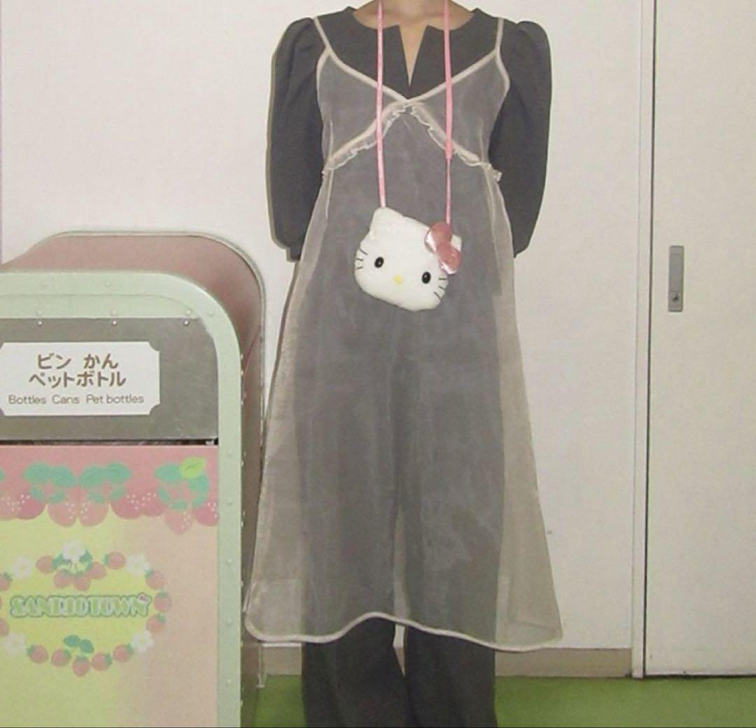 NUGU haku シースルーレイヤードワンピース
