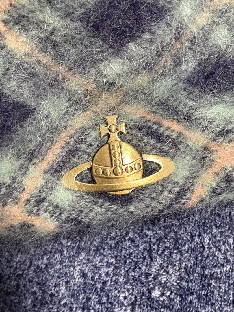 Vivienne Westwood チェック柄 ベレー帽 アンゴラ ヴィヴィアン