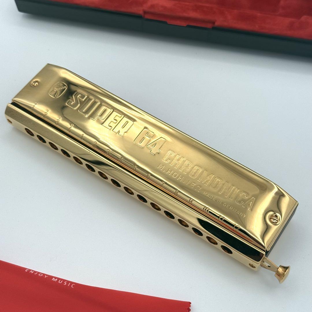 【極美品】HOHNER ホーナー SUPER 64G クロマチックハーモニカ4
