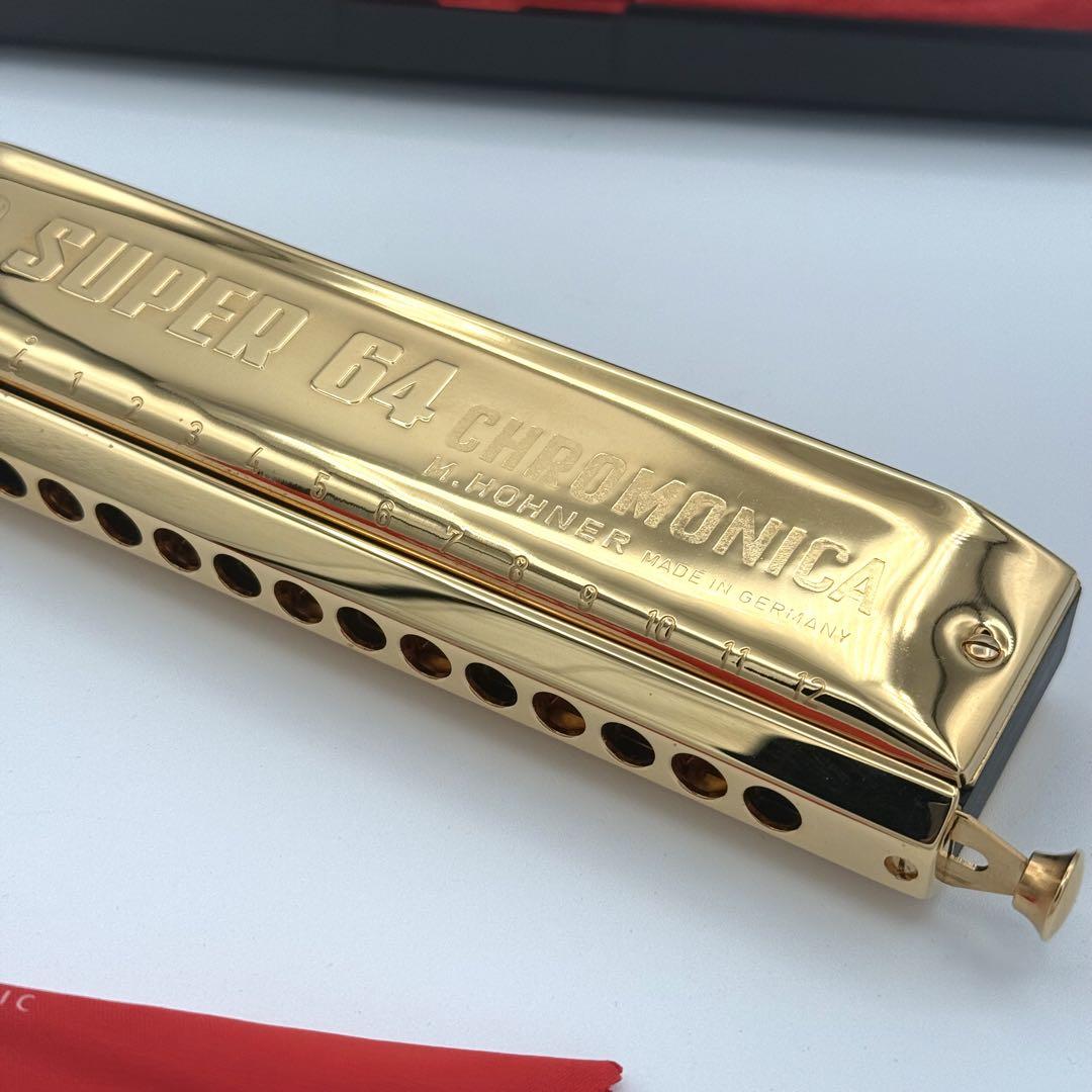 【極美品】HOHNER ホーナー SUPER 64G クロマチックハーモニカ4