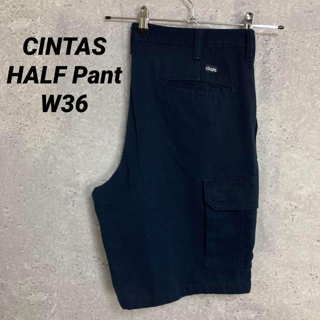 CINTAS シンタス カーゴ ネイビー チノパン ハーフパンツ W36