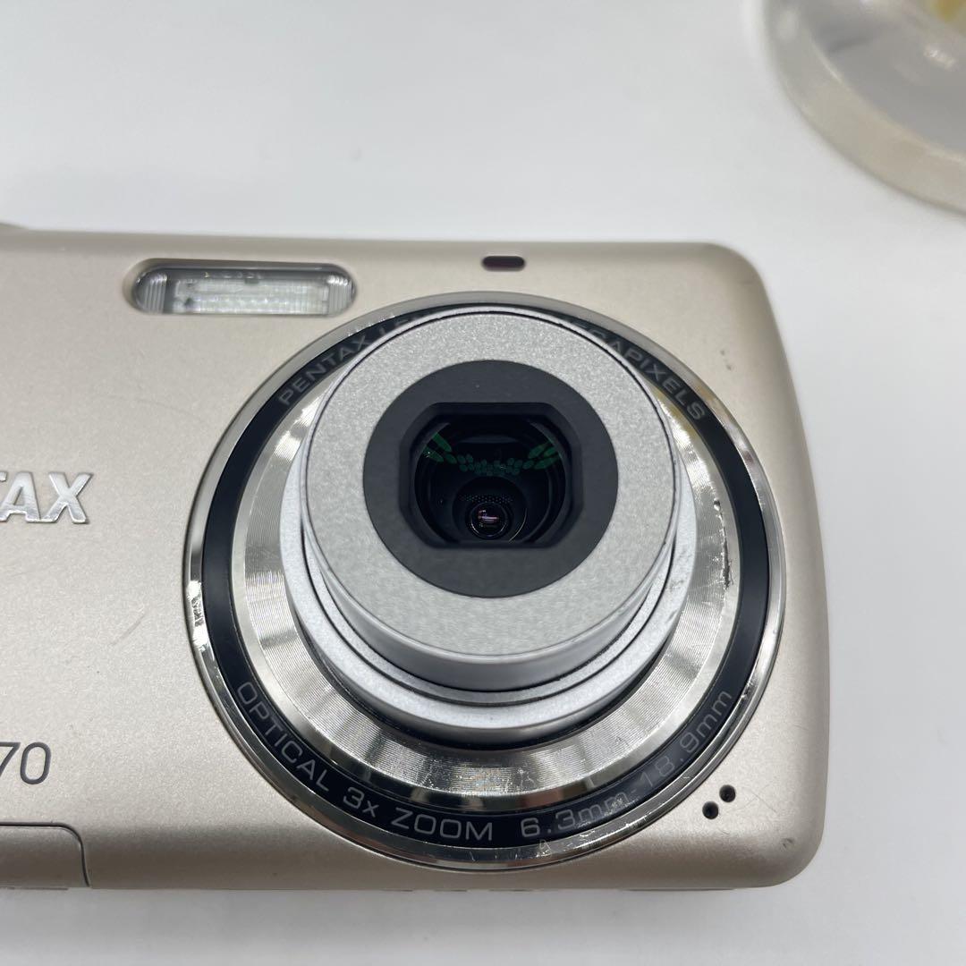 スマホ転送OK✨PENTAX Optio E70✨動作確認済 単三電池 可愛い