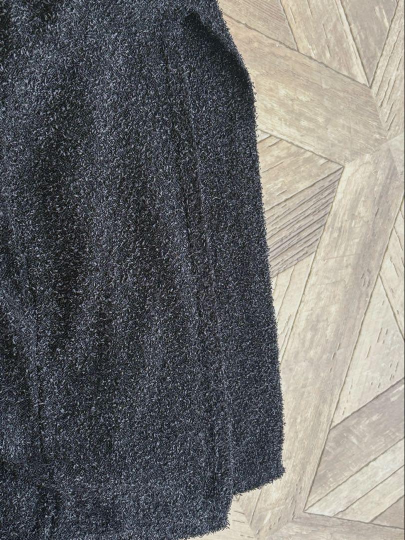 NKNIT dry shaggy KNIT long skirt