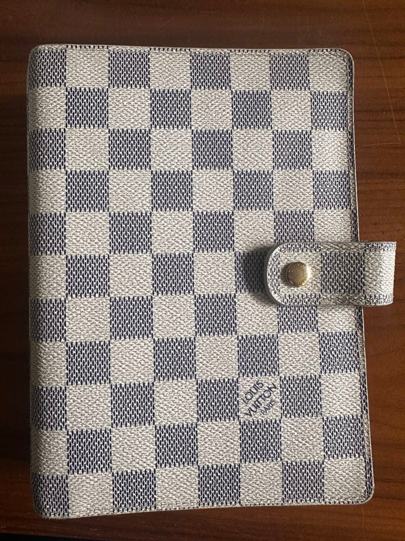 中古 ルイヴィトン 手帳カバー アジェンダMM ダミエアズール R20707