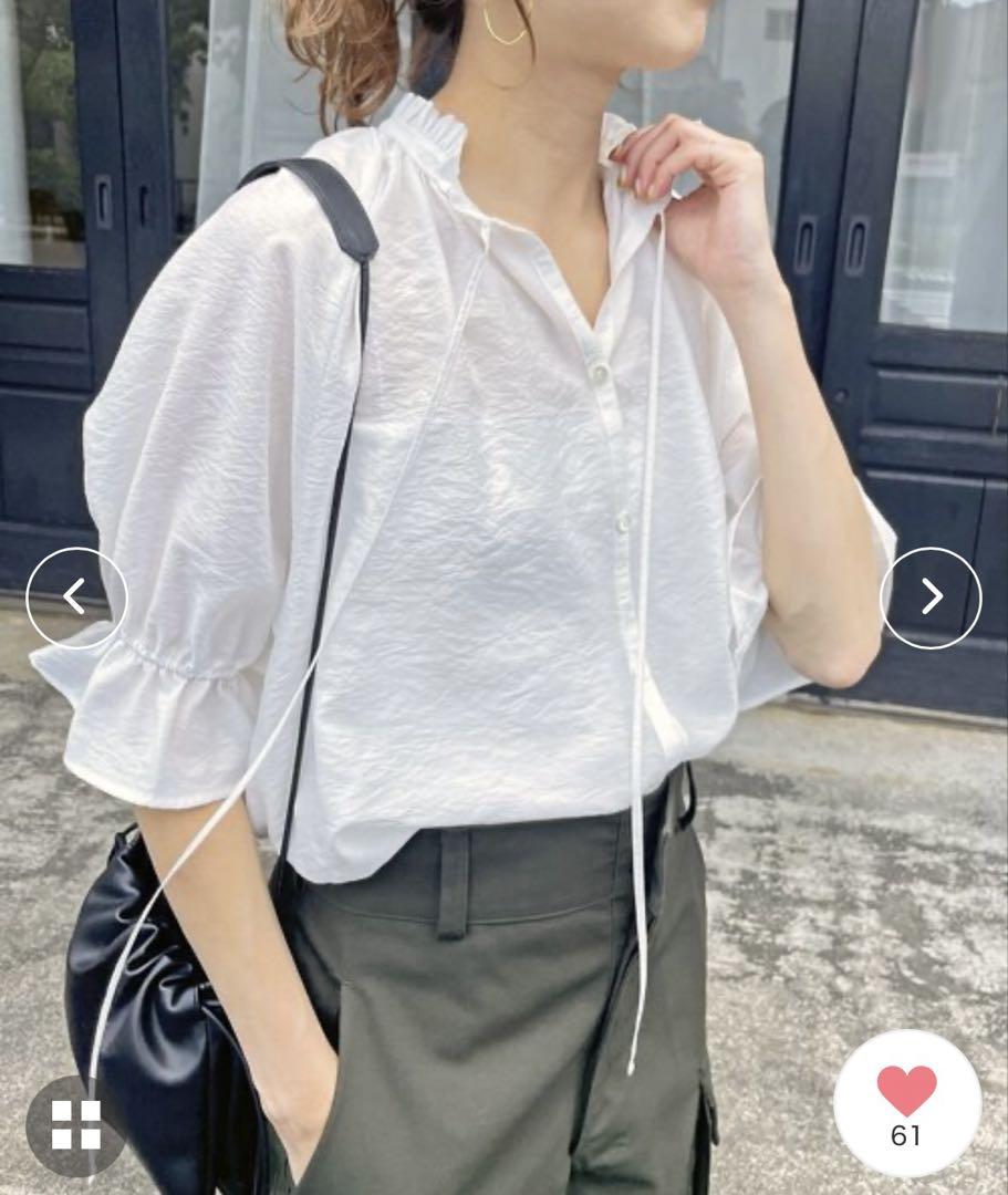 スピックアンドスパン ブラウス ブラック 美品