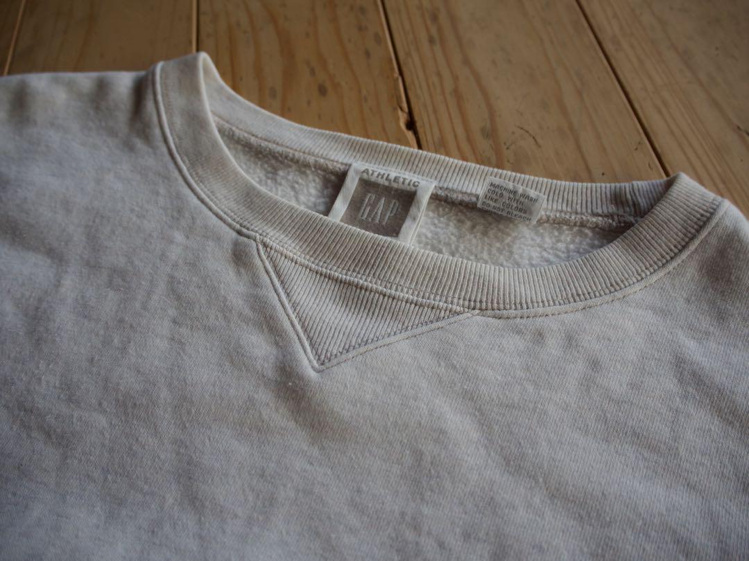 90's OLD GAP 無地スウェット USA製　XXL表記 90's OLD GAP ハーフジップ 無地スウェット 表記(XL) ブラック