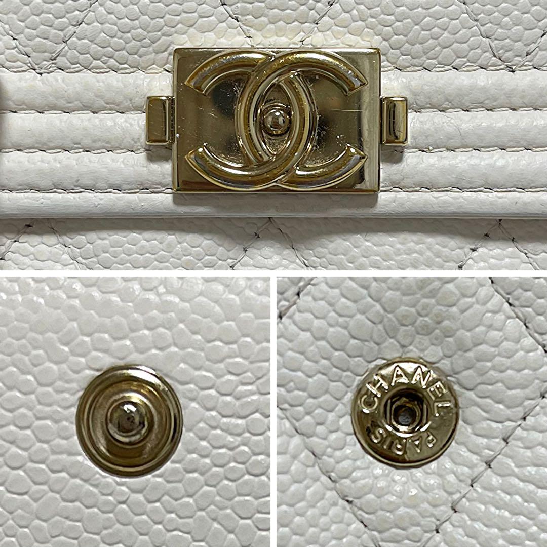 【CHANEL】カッコいい！ボーイシャネルのコンパクトウォレット☆ゴールド金具新品同様のものをお求めの方や