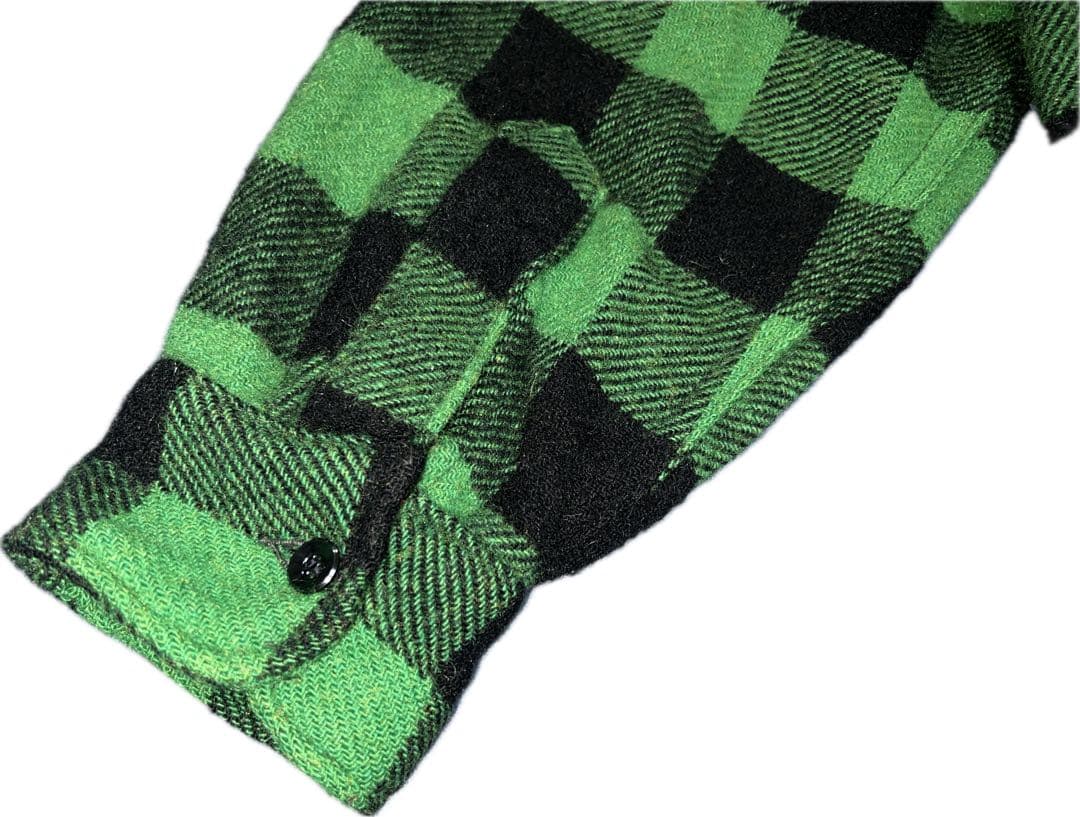 ビンテージ60s SEARS バッファローチェックCPO グリーン ビンテージ60s SEARS バッファローチェックCPO グリーン