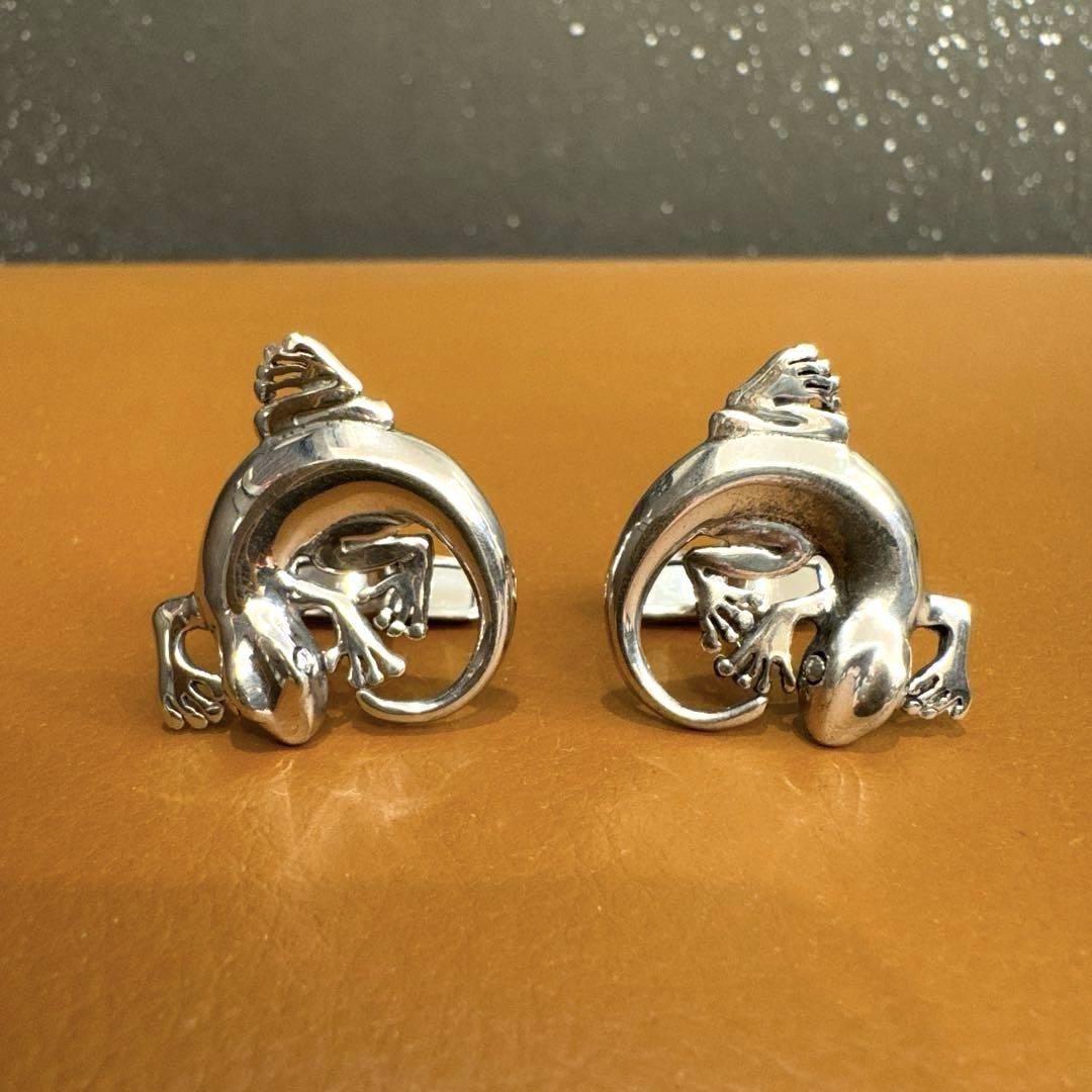 dunhill ダンヒル カフリンクス カフス トカゲ - メルカリ