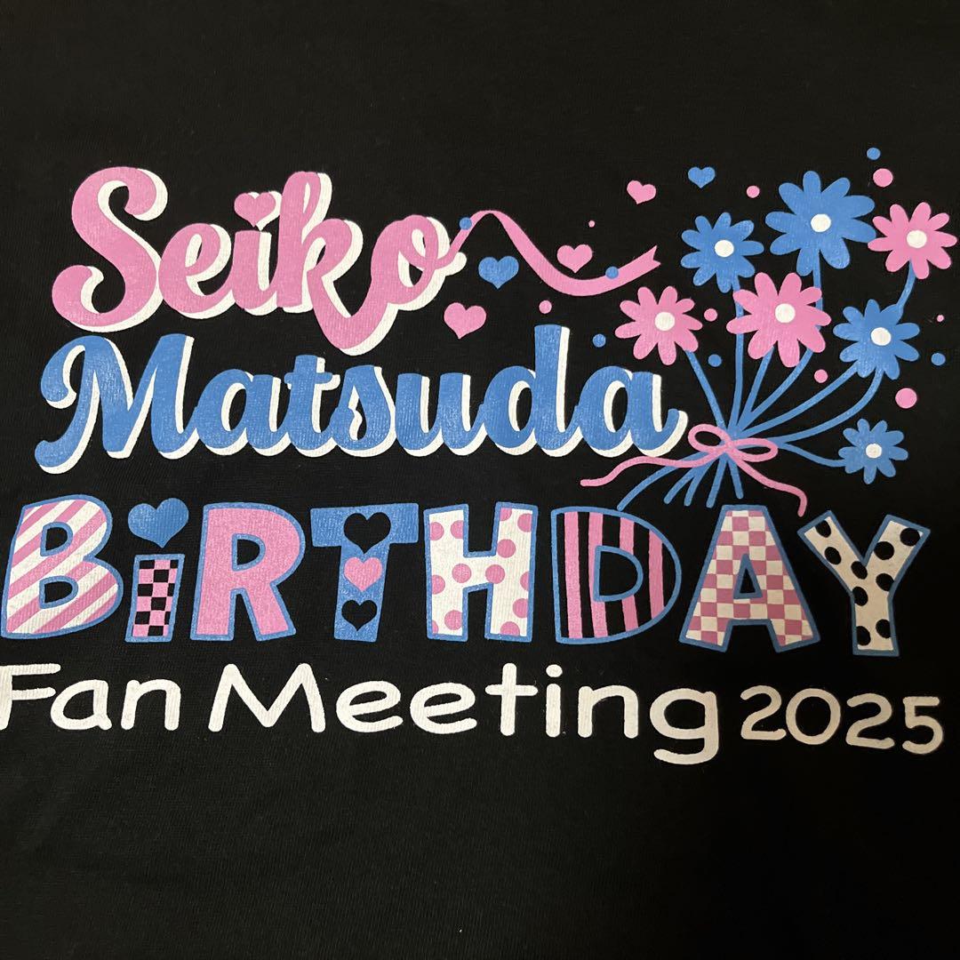 松田聖子 2025年コンサートTシャツ(45周年コンサート) 黒色