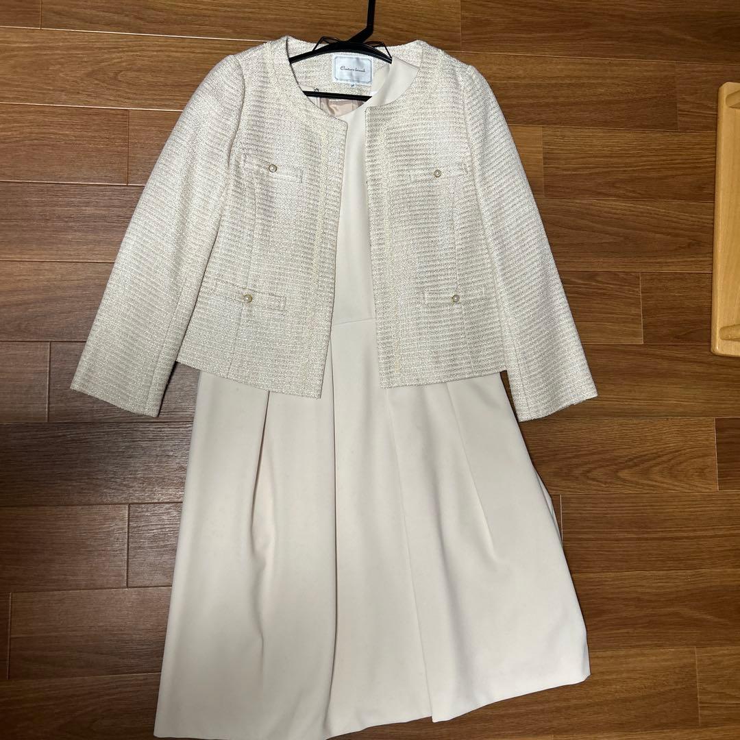 Couture brooch 入園式 入学式 アイボリーセットアップ 36 Couture brooch 入園式 入学式 アイボリーセットアップ 36