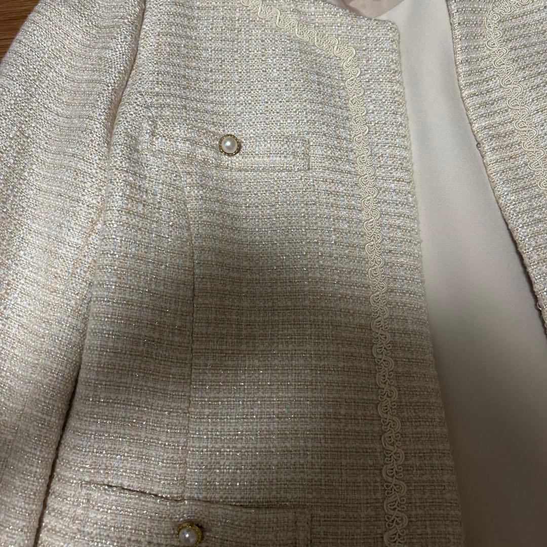 Couture brooch 入園式 入学式 アイボリーセットアップ 36 Couture brooch 入園式 入学式 アイボリーセットアップ 36