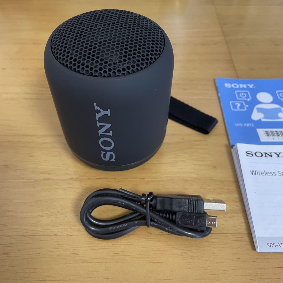 新品未使用　SONY ワイヤレススピーカー ブラック　SRS-XB12
