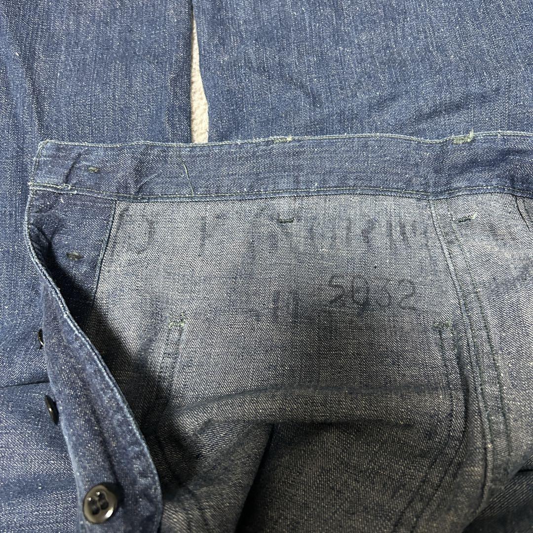 special 30s~40s usnavy denim 実物　巻きパン