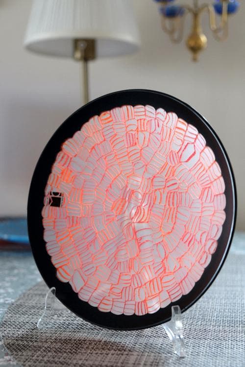 ベネチアンガラス ベネチアングラス ミルフィオリ プレート 舩木倭帆 江上冨士子