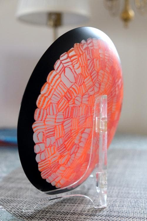 ベネチアンガラス ベネチアングラス ミルフィオリ プレート 舩木倭帆 江上冨士子