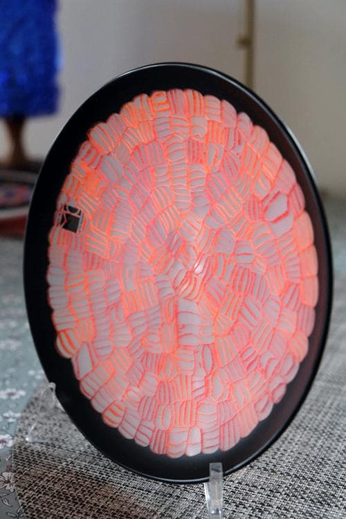 ベネチアンガラス ベネチアングラス ミルフィオリ プレート 舩木倭帆 江上冨士子