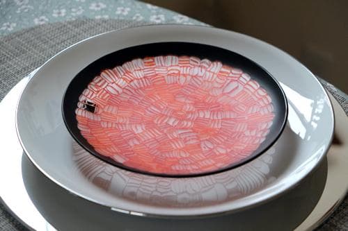 ベネチアンガラス ベネチアングラス ミルフィオリ プレート 舩木倭帆 江上冨士子