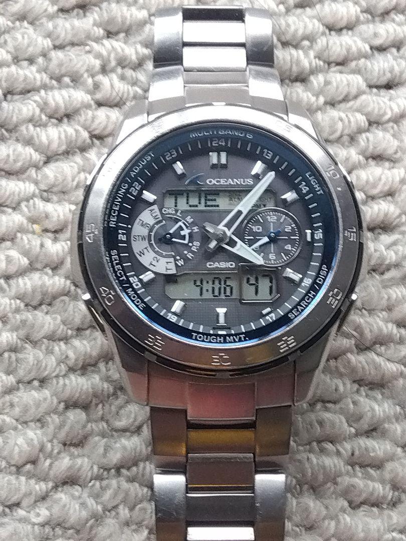CASIOオシアナスOCW-T400 電波ソーラー チタン製 デジアナ