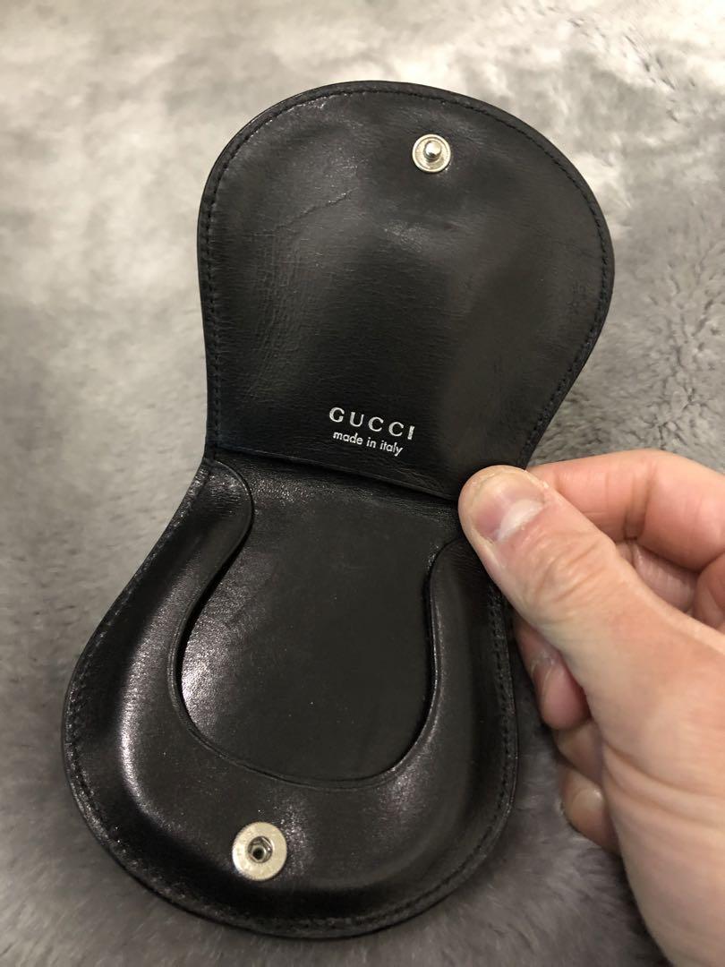 GUCCI ブラックレザーコインケース高 品質
