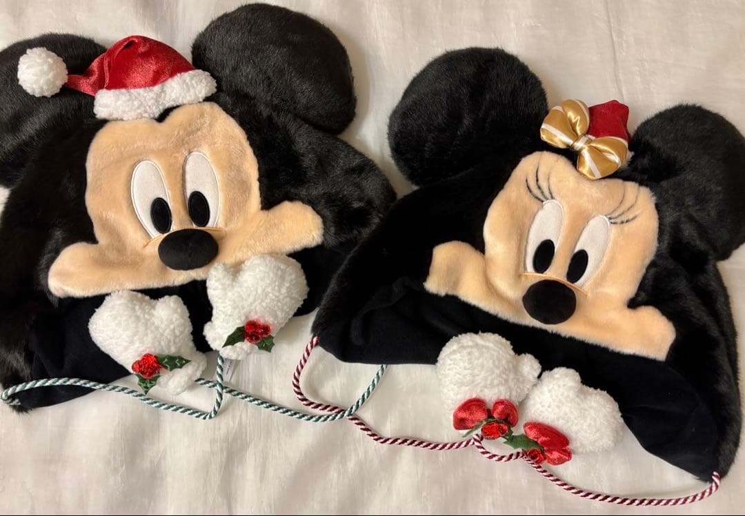 クリスマス ミッキー ミニー ファンキャップ セット 帽子 ディズニー