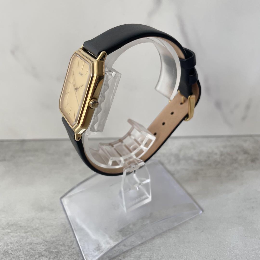 稼動品 SEIKO セイコー 3針 ゴールドケース 3針 オクタゴン