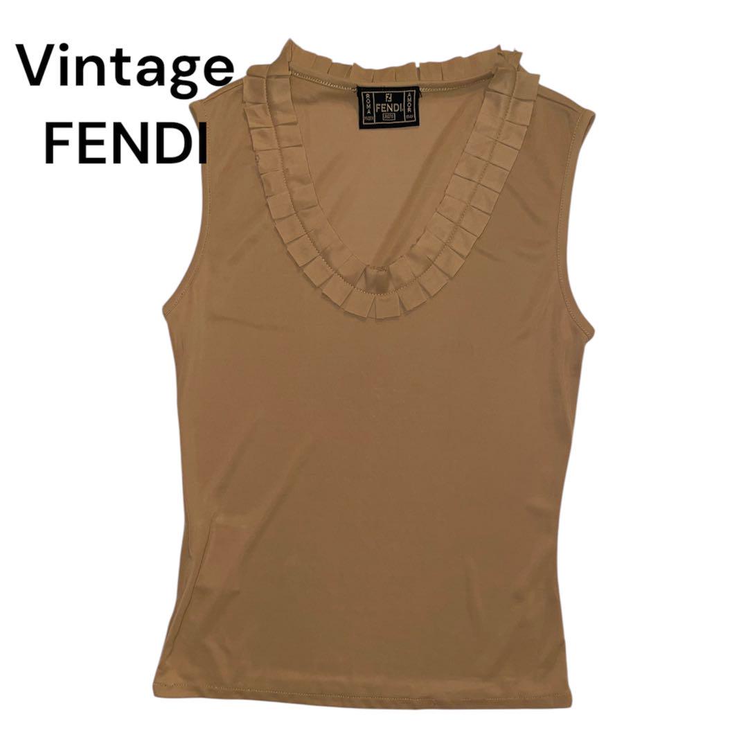 FENDI JEANS ビンテージ　ノースリーブ　トップス　レディース