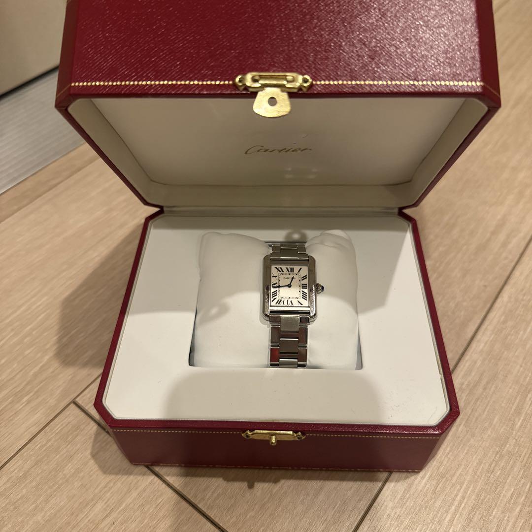 Cartier クォーツ時計 シルバー