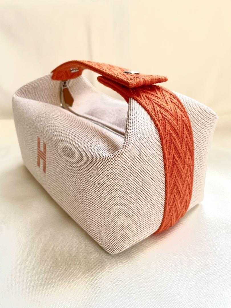 【新品未使用】HERMES エルメス　ブリッドアブラックPM オレンジ　ジグザグ