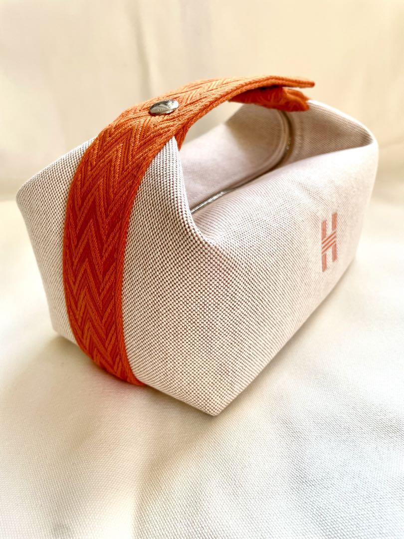 【新品未使用】HERMES エルメス　ブリッドアブラックPM オレンジ　ジグザグ