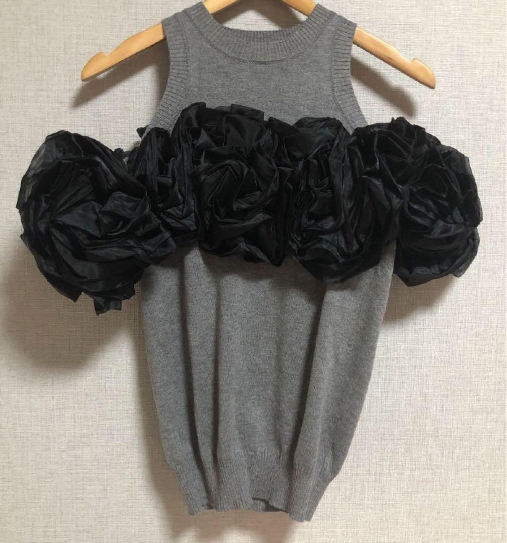 いいスタイル bibiy ALEXA FLOWER KNIT tops トップス - トップス