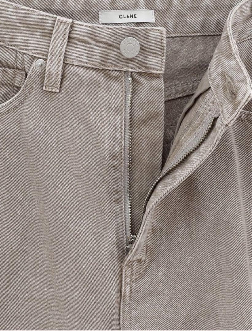 CLANE クラネ　SLASH CUT DENIM PANTS