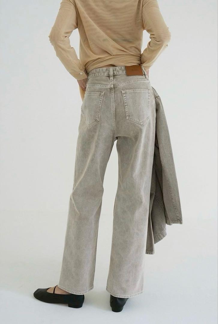 CLANE クラネ　SLASH CUT DENIM PANTS