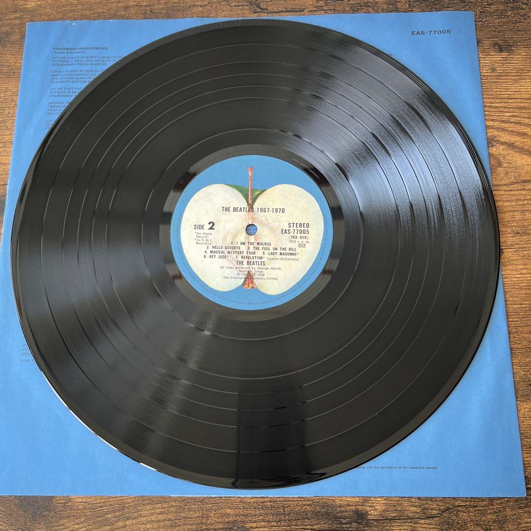 THE BEATLES ビートルズ 赤盤 青盤 セット 帯付き LPレコード