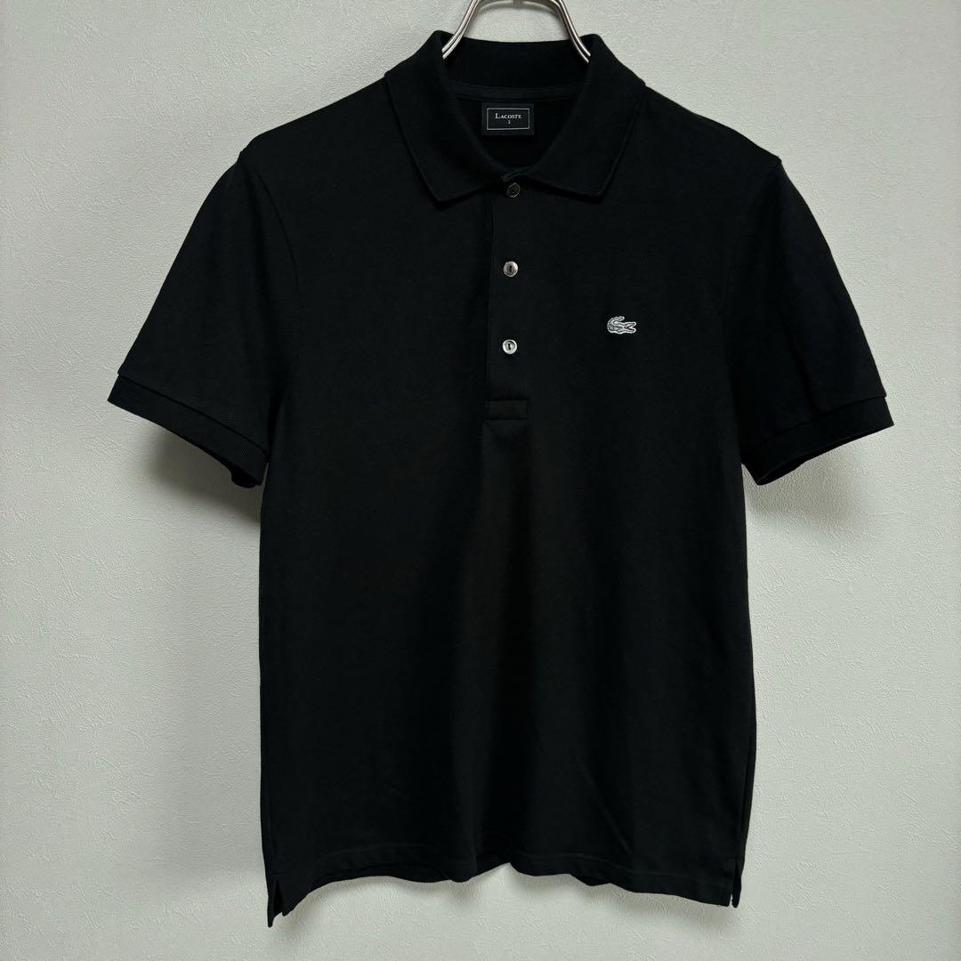 LACOSTE ラコステ ポロシャツ shirt シャツ 黒 ブラック3 - メルカリ