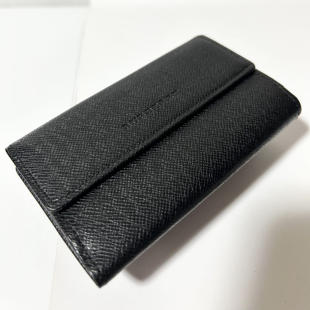 美品 BURBERRY バーバリー 5連キーケース コインケース レザー