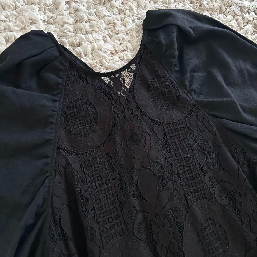 Ameri 2WAY CIRCLE PATTERN LACE DRESS 黒 - メルカリ