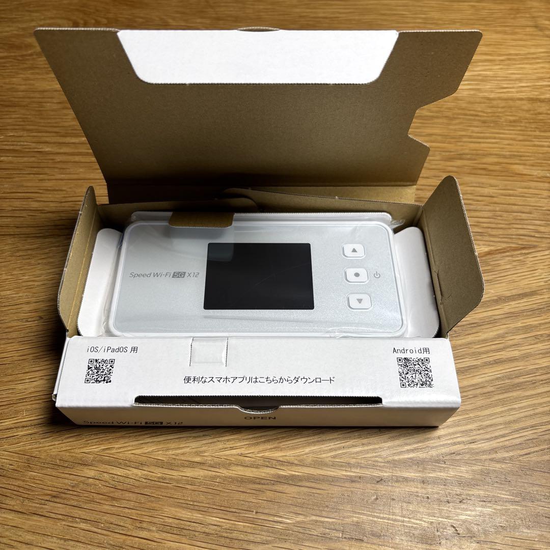 2025.3.2購入 新品未使用 Speed Wi-Fi 5G X12 本体