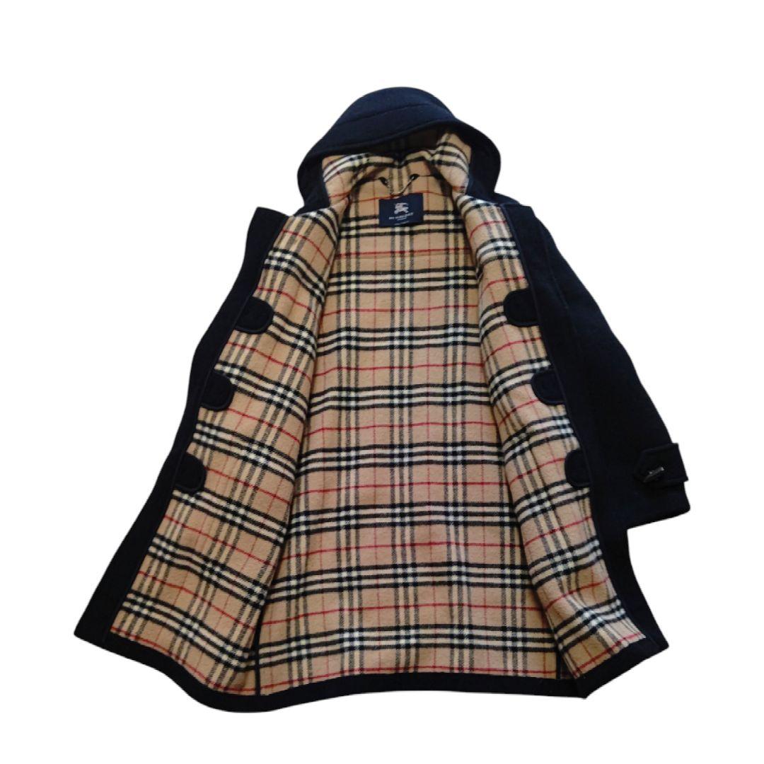 定番人気 BURBERRY ダッフルコート ウール 黒 ブラック 大きいサイズ