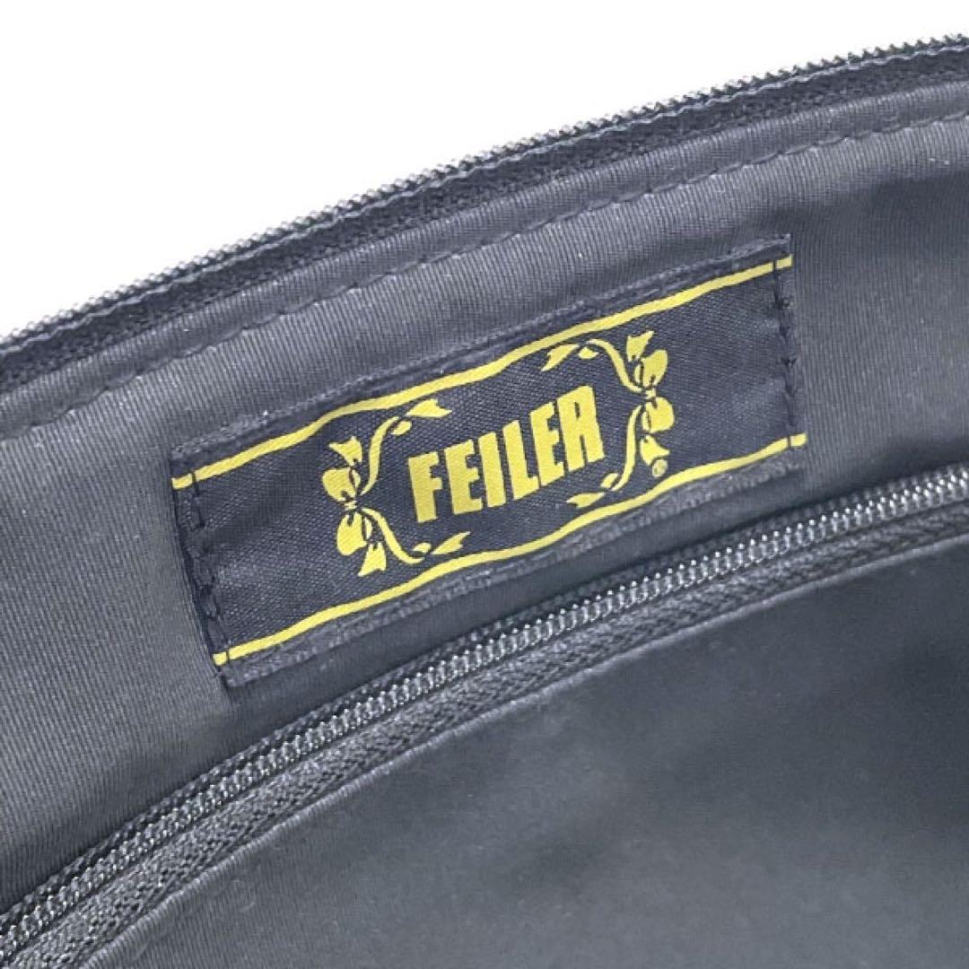 正規品 美品 フェイラー ショルダー バッグ ストロー 綿