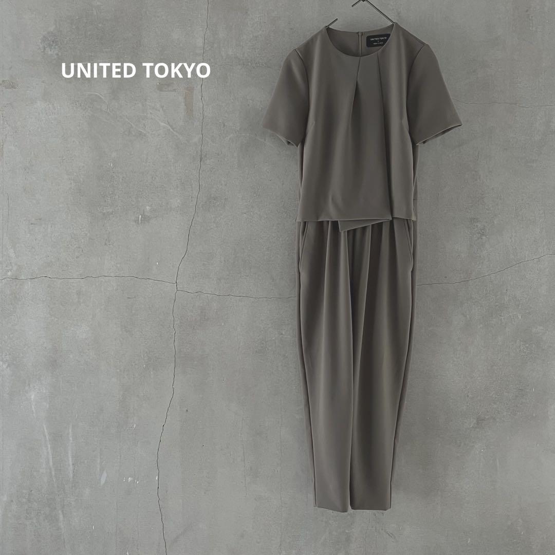 【メーカー直売】の商品をすべて UNITED TOKYO（ユナイテッドトウキョウ）アシメタックオールインワン サロペット・オーバーオール・オールインワン