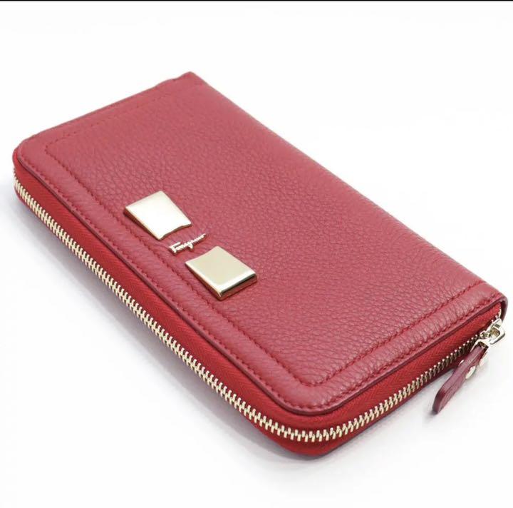 高い品質 フェラガモ レッド リップスティック じゃばら tSzKx-m41119485333 財布 長財布 ラウンドファスナー 新品100%新品