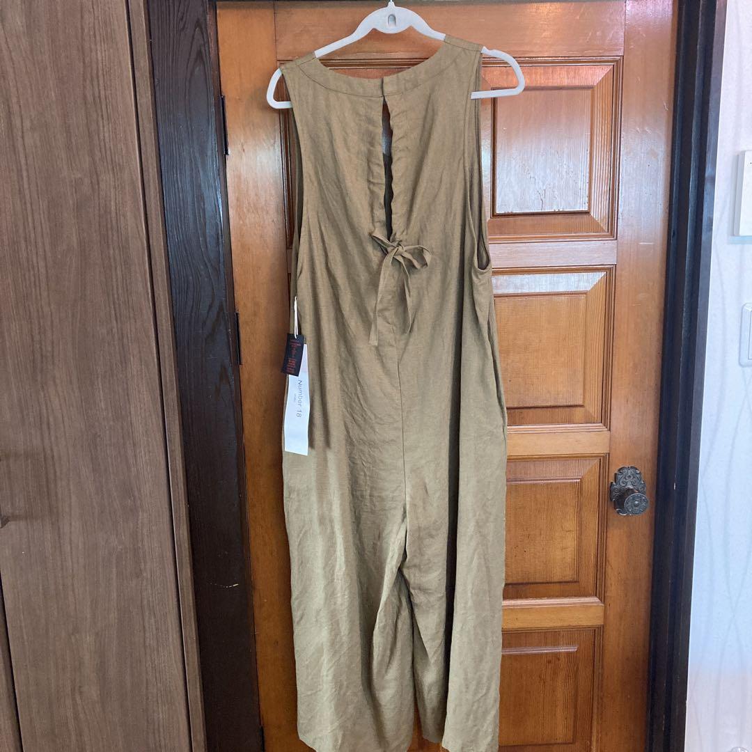 まいきー　2点　新品！Number 18 リネンサロペット