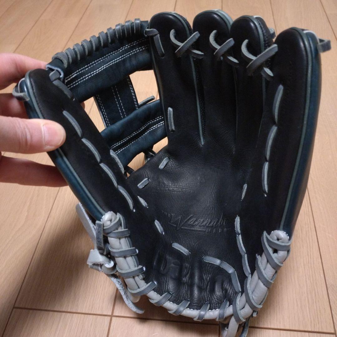 Wilson美品 軟式野球グローブ 黒/グレー