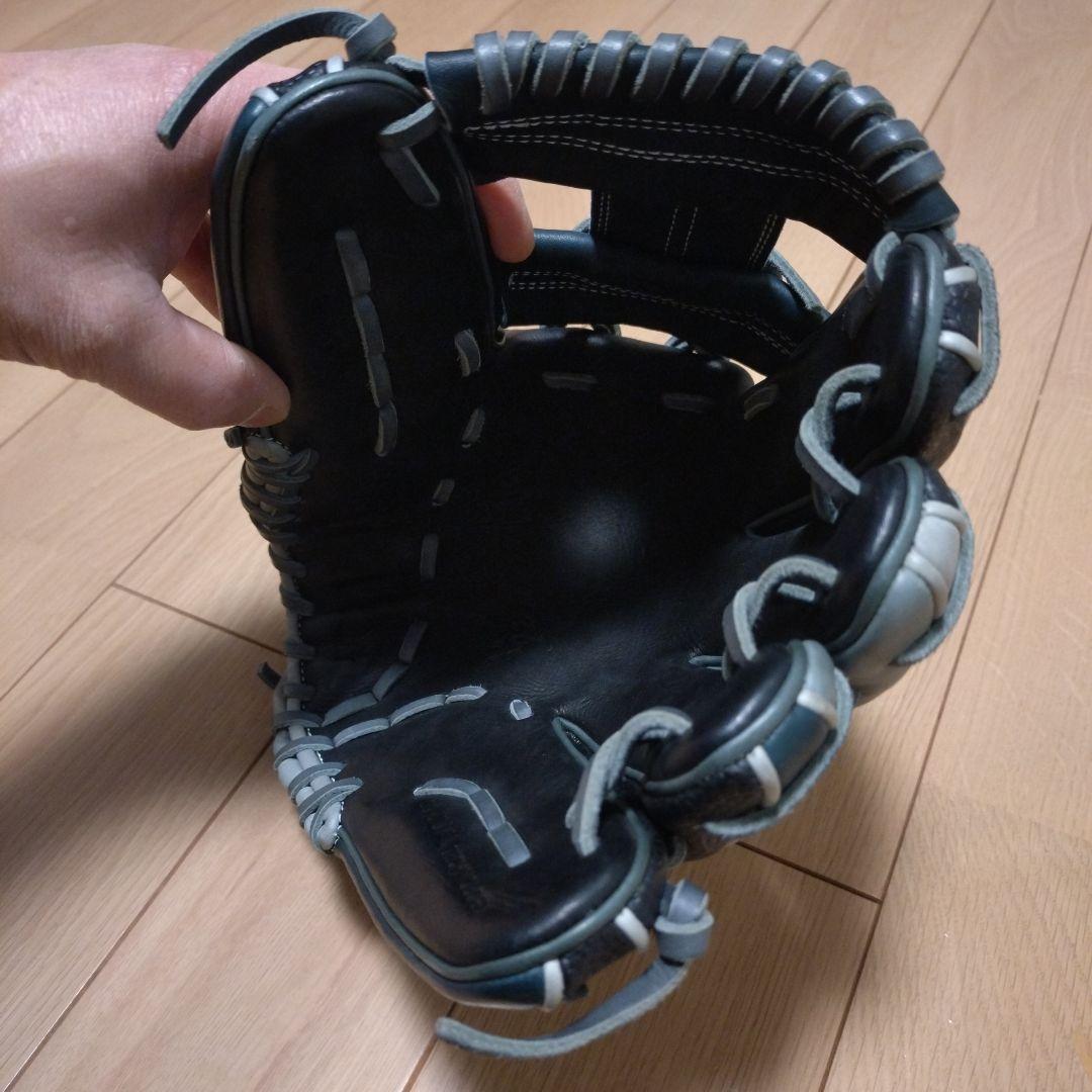 Wilson美品 軟式野球グローブ 黒/グレー